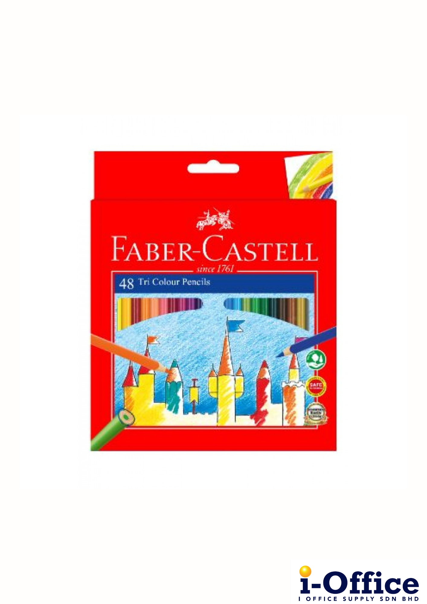 Faber Castell 115906 Tri Colour Pencil - 48 color [Long]